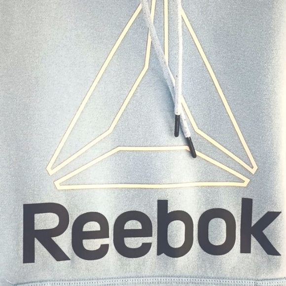 Reebok blue pullover oversized hoodie sweatshirt in good used condition size S - Picture 6 of 6